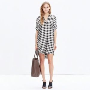 Madewell Courier Dress Buffalo Plain Check Medium